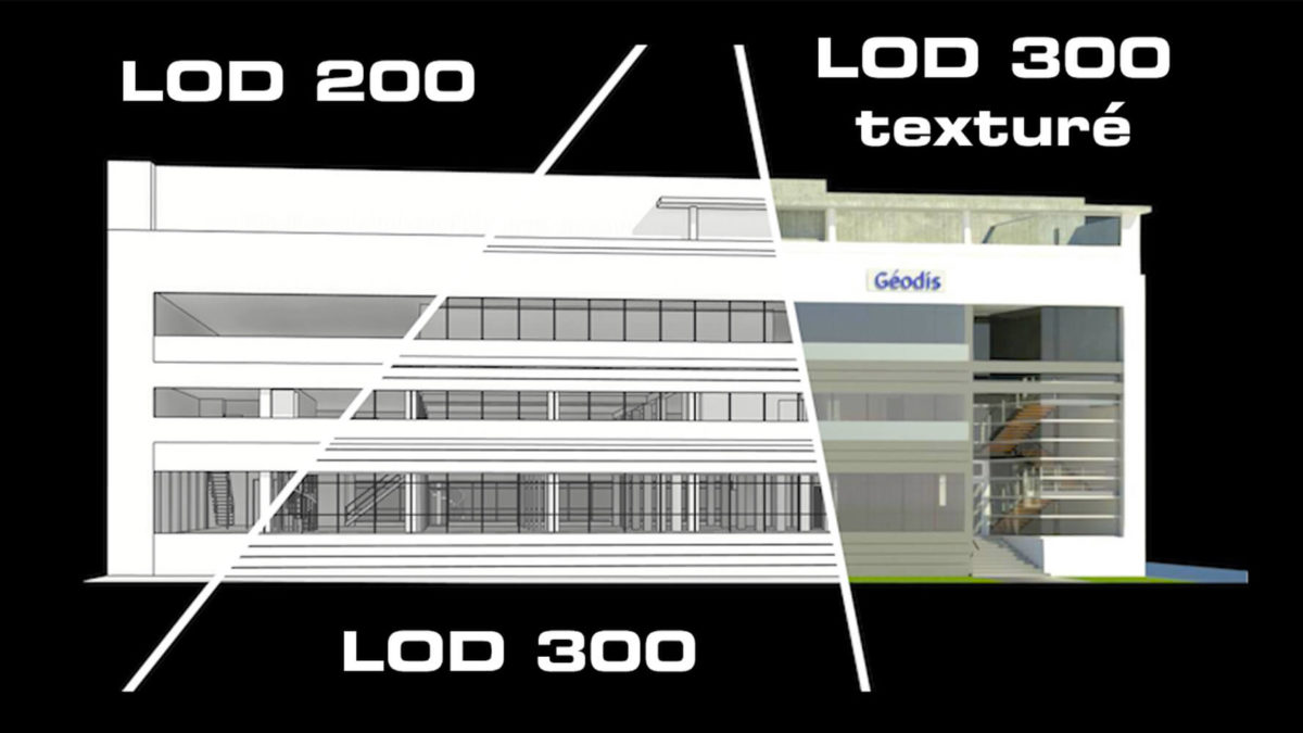 Maquettes 3D BIM avec différents niveaux de définition